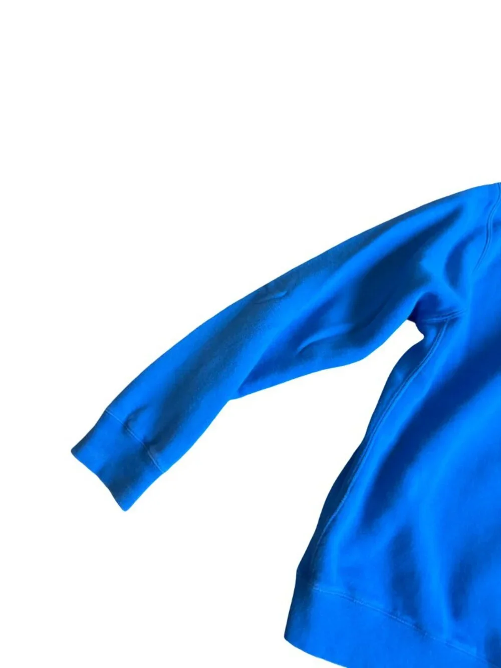 Nike Bright Blue Pullover Hoodie Sweater Hooded Cozy Cotton Size Large Men's